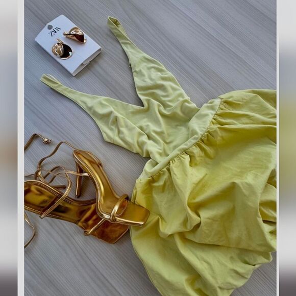 ZARAโMIXEDโBALLOONโMINIโDRESS - Picture 2 of 6